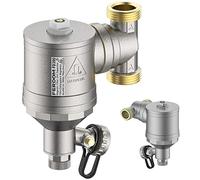 FERDOM FD390 STRONG 1" (DN25) Filtre Magnétique/Hydrocyclone Pour Systèmes De Chauffage. Aimant 10000Gs. Séparateur De Particules Non-Magnétiques -Inox 1000µm. Max.40kW. Racc.360 Degrés. Tout Laiton