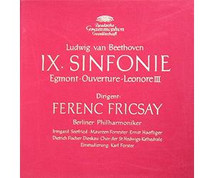Ferenc Fricsay & Berliner Philharmoniker - Beethoven: IX. Sinfonie / Ouvertüren aus EGMONT op. 84 & LEONORE III [Vinyl Schallplatte] [2 LP Box-Set]