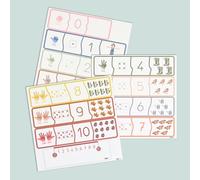Ferflex - Jeu magnetique pédagogique Enfant - Puzzle magnétique éducatif - Apprendre a Compter - Utilisable sur Tous Supports magnétiques - Jeu Enfant 3 Ans - 44 pièces