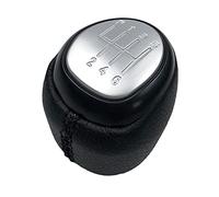 FERFXN Pommeaux de leviers de Vitesse 5 6 Vitesses Pommeau De Levier De Vitesse Guêtre en Cuir Botte Collier pour Saab 93 9-3 SS 2003-2012 Gear Knob (Couleur : 6 Vitesse d'argent)