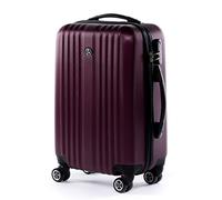 FERGÉ Bagage Cabine Rigide à 4 roulettes Toulouse | Bagage à Main Trolley | Valise Rouge