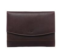 FERGÉ Porte-Documents DIN A5 Todd Cuir véritable | Pochette classeur Marron | conférencier Fait à la Main