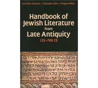 Fergus Millar Eyal Ben-Eli Handbook of Jewish Literature from Late Anti (Relié)