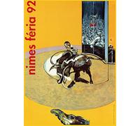 Feria de NIMES 1992, Francis BACON - BELLE AFFICHE ORIGINALE 45x61cm Etat Neuf