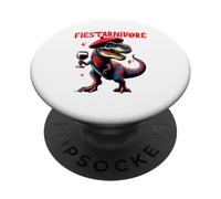 Feria - Dinosaure Carnivore Rouge Fêtes du Sud-Ouest Bayonne PopSockets PopGrip Adhésif