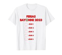 Féria Férias Bayonne PaysBasque Ete2023 Rouge Blanc Festayre T-Shirt