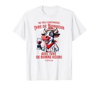 Feria Fiestas Vin Rouge & Blanc Pays Basque Aperitif Taureau T-Shirt