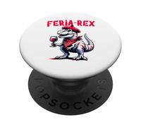 Feria Rex - Dinosaure Rouge pour Fêtes du Sud-Ouest Bayonne PopSockets PopGrip Adhésif