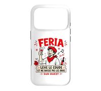 Feria Sud Ouest lève Le coude apéro Bayonne Dax vin Humour Coque pour iPhone 17 Pro