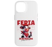 Féria Taureau Bayonne Dax Basque Humour Apéro Vin et fête Coque pour iPhone 14
