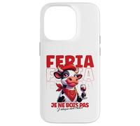 Féria Taureau Bayonne Dax Basque Humour Apéro Vin et fête Coque pour iPhone 14 Pro
