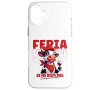 Féria Taureau Bayonne Dax Basque Humour Apéro Vin et fête Coque pour iPhone 16 Plus