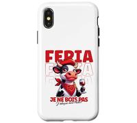 Féria Taureau Bayonne Dax Basque Humour Apéro Vin et fête Coque pour iPhone X/XS