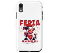 Féria Taureau Bayonne Dax Basque Humour Apéro Vin et fête Coque pour iPhone XR