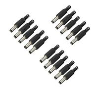 Feriany 15Pcs 5.5mm x 2.5mm Jack Jack DC Prise d'alimentation Jack Adaptateur Adaptateur Connecteur