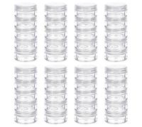 Feriany 5G/5ML Récipients ronds empilables en plastique 8 colonnes (5 couches/colonne) Bocaux de rangement de perles pour perles de rocaille Foret diamant