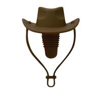 Feriany Bouchon à vin en silicone pour chapeau de cowboy Champagne Bouchon de bouteille de bière Accessoires de cuisine et de bar Café