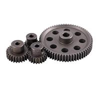 Feriany DifféRentiel Principal en MéTal Pignon Droit 64T 17T 21T 26T Moteur Engrenage RC Partie de Voiture pour 1/10 RC Camion de Voiture 94111