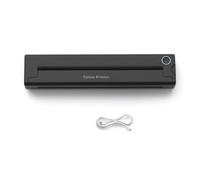 Feriany Imprimante portable A4 sans fil thermique Bluetooth pour tatouage, mini imprimante thermique, imprimante photo papier A4