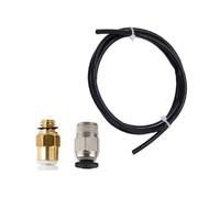 Feriany Kit de mise à niveau d'imprimante 3D avec connecteurs pneumatiques KJH04-M6 et PC4-01 Tube en PTFE de 1 m pour extrudeuse Bowden de 1,75 mm, noir