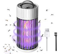 Feriany Lampe à moustiques USB Electric Zapper 360° Fly Zapper, lumière portable pour tuer les insectes, intérieur et extérieur pour chambre hôtel