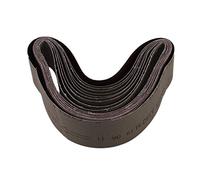Feriany Lot de 10 ceintures abrasives pour meulage et polissage mélangés 60/120/150/240 Grain 50 x 686 mm