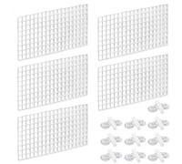 Feriany Lot de 10 grilles de séparation pour aquarium avec 20 clips à ventouse