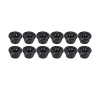 Feriany Lot de 12 écrous de verrouillage de roue en métal de 4 mm pour 1/10 RC Crawler Car TRX4 TRX6 Axial SCX10 90046 AXI03007 Redcat Noir