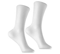 Feriany Lot de 2 chaussettes de pied pour mannequin de vitrine - Présentoir de chaussettes courtes - Bracelet de cheville - Blanc - - Facile à utiliser - 29 cm