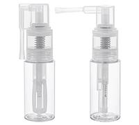 Feriany Lot de 2 pulvérisateurs de poussière vides vides en plastique transparent à paillettes - 50 ml