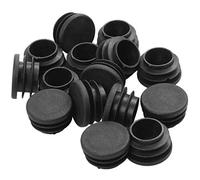 Feriany Lot de 24 bouchons ronds en plastique pour pieds de chaise et table - Diamètre : 22 mm - Tube inséré au et aux bosses