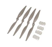 Feriany Lot de 4 hélices RC CW 12 x 6 pour avion avec bagues d'adaptation