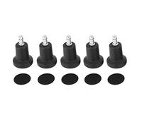 Feriany Lot de 5 cloches coulissantes à profil haut pour chaise de bureau sans roulettes et tabouret de barre, curseur stationnaire fixe