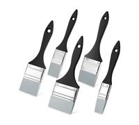 Feriany Lot de 5 pinceaux plats en silicone pour peinture acrylique à base d'eau, gouache (1, 1,5, 2, 2,5, 3)