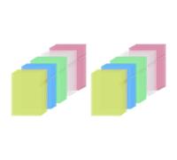 Feriany Lot de 50 chemises en plastique A4 pour protéger les dossiers avec pochettes ouvertes sur le dessus et les côtés pour papier A4, travail, bureau,