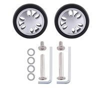 Feriany M6 50 mm x 12 mm Roue de rechange pour valise à bagages Roulette en PU résistant à l'usure Outil de réparation de luxe 1 paire