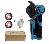 Feriany Mini Meuleuse d'Angle 12 V 19500 tr/min Rechargeable pour Meuleuse d'Angle avec Disques de Ponçage, Clé à Molette, de Protection et Manuel en Anglais