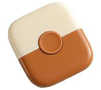 Feriany Mini tondeuse à cheveux 2 en 1 - Peigne de coiffeur - Mini outil de maquillage à - Orange - - Facile à utiliser - 6,5 x 7,5 cm