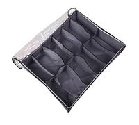 Feriany Organisateur pour chaussures Il lit, boîte à chaussures pliable en tissu avec couvercle transparent