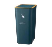 Feriany Poubelle de type push - Design étroit - Large ouverture - Protection pour chien - Peu encombrant - Couvercle anti-odeurs - Poubelle - Fournitures de cuisine