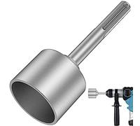 Feriany SDS-Max Pilote de tige de mise à la terre, 65 mm, en acier haute performance, pour tiges de mise à la terre de marteau perforateur (2,56)
