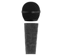 Feriany Sparkle Housse de microphone, couvre-main filaire et tête de microphone en pour microphones SM58, noir