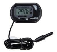 Feriany Thermometre d'aquarium/Noir/LCD Digital de -50 °C a +70 °C