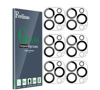 Ferilinso [6 Pièces] Protection Objectif Caméra Arrière pour iPhone 14 Pro Max/iPhone 15 Pro Max Ultra/iPhone 14 Pro/iPhone 15 Pro Accessoire Appareil Photo Protecteur 9H Dureté Ultra Résistant Film