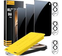 Ferilinso Lot de 3 films de protection d'écran en verre trempé pour iPhone | Dureté 9H+, compatible avec les coques de protection d'objectif d'appareil photo, incassable, installation facile