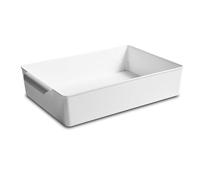 Feriuzymix Boîte de rangement de bureau pour salle de bain ou cuisine, conteneurs divers, réfrigérateur, étui multifonction sans couvercle, peu profond