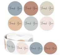 Ferizzia 2 Volumes Stickers Merci, Etiquettes Autocollantes Merci, Etiquettes Autocollantes, Autocollant Personnalisé Mariage pour Artisanat Et Fêtes, Cadeau Pâtisserie Noël Décoration