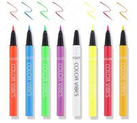 Ferizzia 8 Couleurs UV Eyeliner, Set d'Eyeliner Liquide Fluorescent, Visage et Corps Peinture, Résistant aux Bavures, Longue Durée, Waterproof, pour Halloween, Noël, la Mascarade de Carnaval