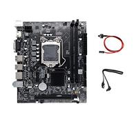 Ferleiss Carte mère d'ordinateur H110 LGA1151 compatible avec le processeur Core I3 I5 I7 Series Prend en charge la mémoire DDR4 avec câble SATA + câble de commutation
