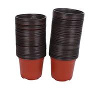 Ferleiss Lot de 150 pots de fleurs en plastique de 12,9 cm pour semis de fleurs et plantes